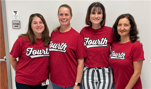 Fourth Grade Teachers: Ms. Stock, Mrs. Gorski, Ms. Sigman, Ms. Zaharieva (left to right)